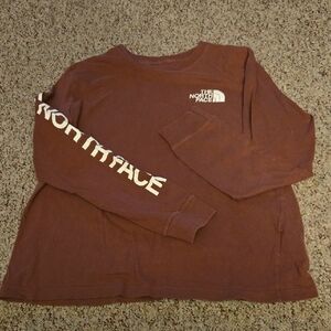 The North Face Maroon Long Sleeve Tee